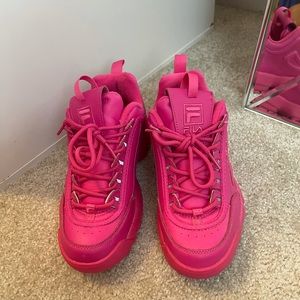Pink Fila Women Sneakers